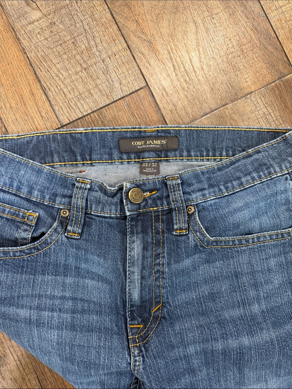 Cody James Slim Straight Jackson Classic Jeans 33x32 - Picture 3 of 3